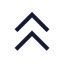 Arrowupdouble icon with stroke sharp style