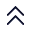 Arrowupdouble icon with stroke standard style