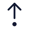 Arrow Up From Dot icon preview