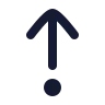 Arrow Up From Dot icon preview