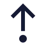 Arrow Up From Dot icon preview