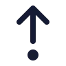 Arrow Up From Dot icon preview