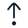 Arrow Up From Dot icon preview