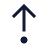 Arrow Up From Dot icon preview