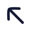 Arrowupleft icon with solid rounded style