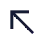 Arrowupleft icon with stroke sharp style