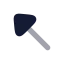Arrowupleft icon with bulk rounded style