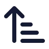 Arrow Up Narrow Wide icon preview