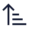 Arrow Up Narrow Wide icon preview