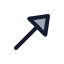 Arrowupright icon with duotone standard style