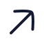 Arrowupright icon with stroke rounded style