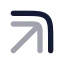 Arrowuprightstack icon with bulk rounded style