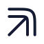 Arrowuprightstack icon with stroke rounded style