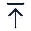 Arrowuptoline icon with duotone standard style