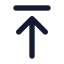 Arrowuptoline icon with solid standard style
