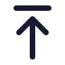 Arrow Up To Line icon preview