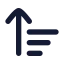 Arrowupwidenarrow icon with solid rounded style
