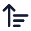 Arrowupwidenarrow icon with solid standard style