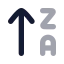 Arrowupza icon with bulk rounded style