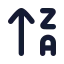 Arrowupza icon with solid rounded style