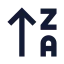 Arrowupza icon with solid sharp style