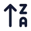 Arrowupza icon with solid standard style