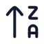 Arrowupza icon with stroke rounded style