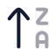 Arrowupza icon with twotone rounded style