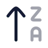 Arrow Up Z A icon preview