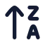 Arrowupza icon with solid rounded style
