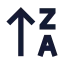 Arrowupza icon with solid sharp style