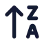 Arrowupza icon with solid standard style