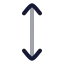 Arrowvertical icon with twotone rounded style