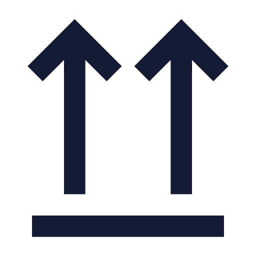 Arrows Up From Line Icon in Solid Sharp style
