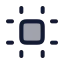 Artboard icon with duotone rounded style