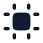 Artboard icon with solid rounded style