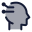 Artificialintelligence icon with duotone standard style