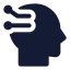 Artificialintelligence icon with solid standard style