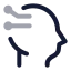 Artificialintelligence icon with twotone rounded style
