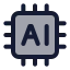 Artificialintelligence icon with duotone standard style