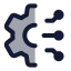 Artificialintelligence icon with duotone standard style