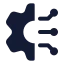 Artificialintelligence icon with solid rounded style