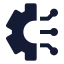 Artificialintelligence icon with solid sharp style