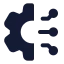Artificialintelligence icon with solid standard style