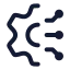 Artificialintelligence icon with stroke rounded style