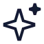 Artificialintelligence icon with stroke sharp style