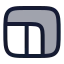 Aspectratio icon with duotone rounded style