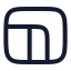 Aspectratio icon with stroke rounded style