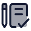 Assignments icon with duotone standard style