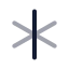 Asterisk icon with twotone rounded style